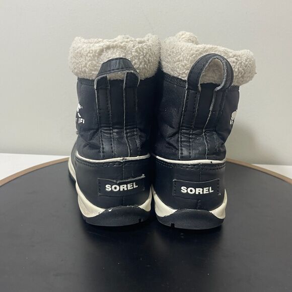Sorel Whitney II Short Lace WP Boot Waterproof Black Noir US Boysโ 4 - Picture 8 of 12
